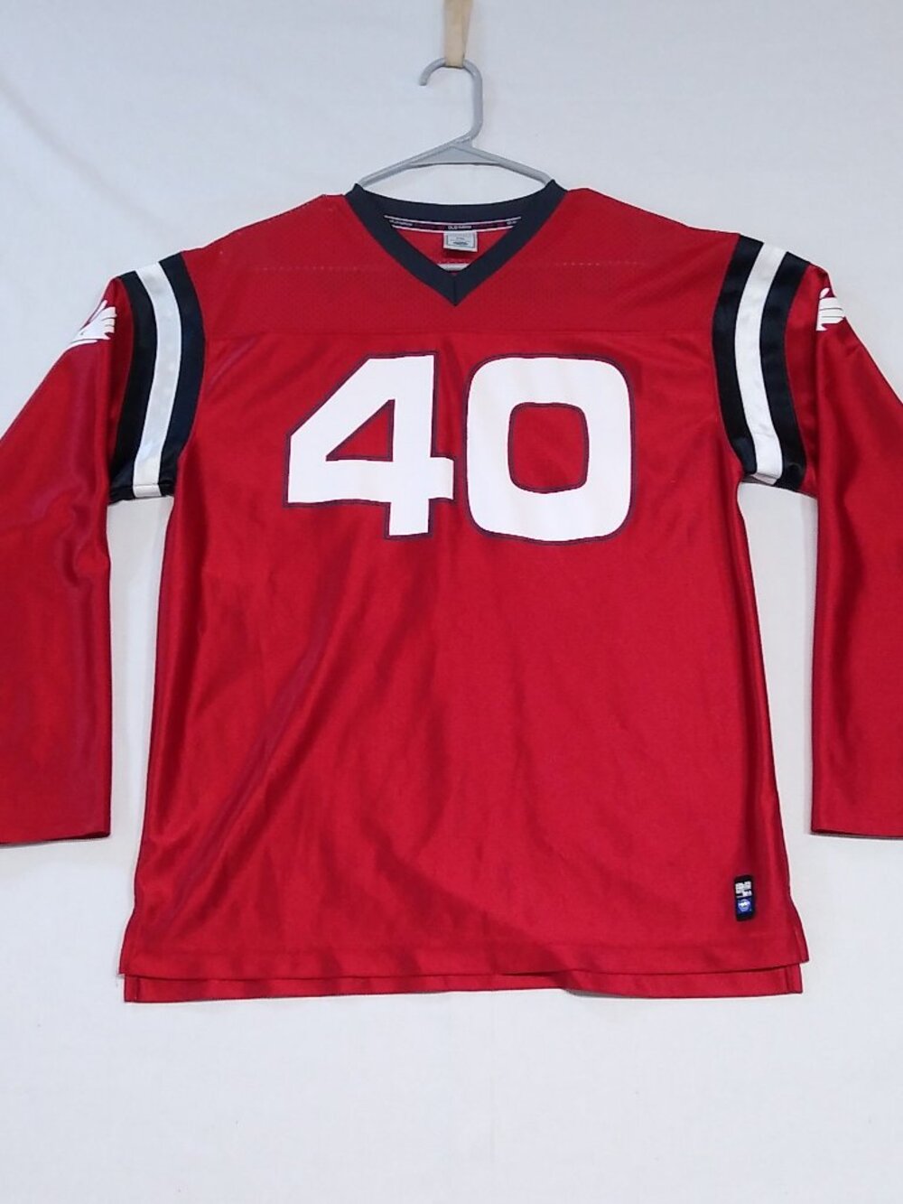 Old Navy Brand Football Jersey #40 Tag XXL Measures XL Split Hem Netted Shoulder